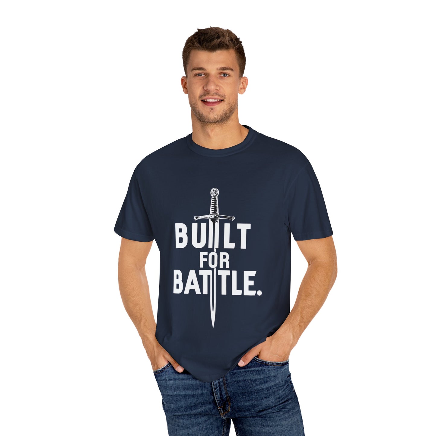 Battle-Ready Unisex T-shirt - Built for Battle - Casual Wear, Fitness, Gift for Warriors, Encouragement, Everyday Comfort