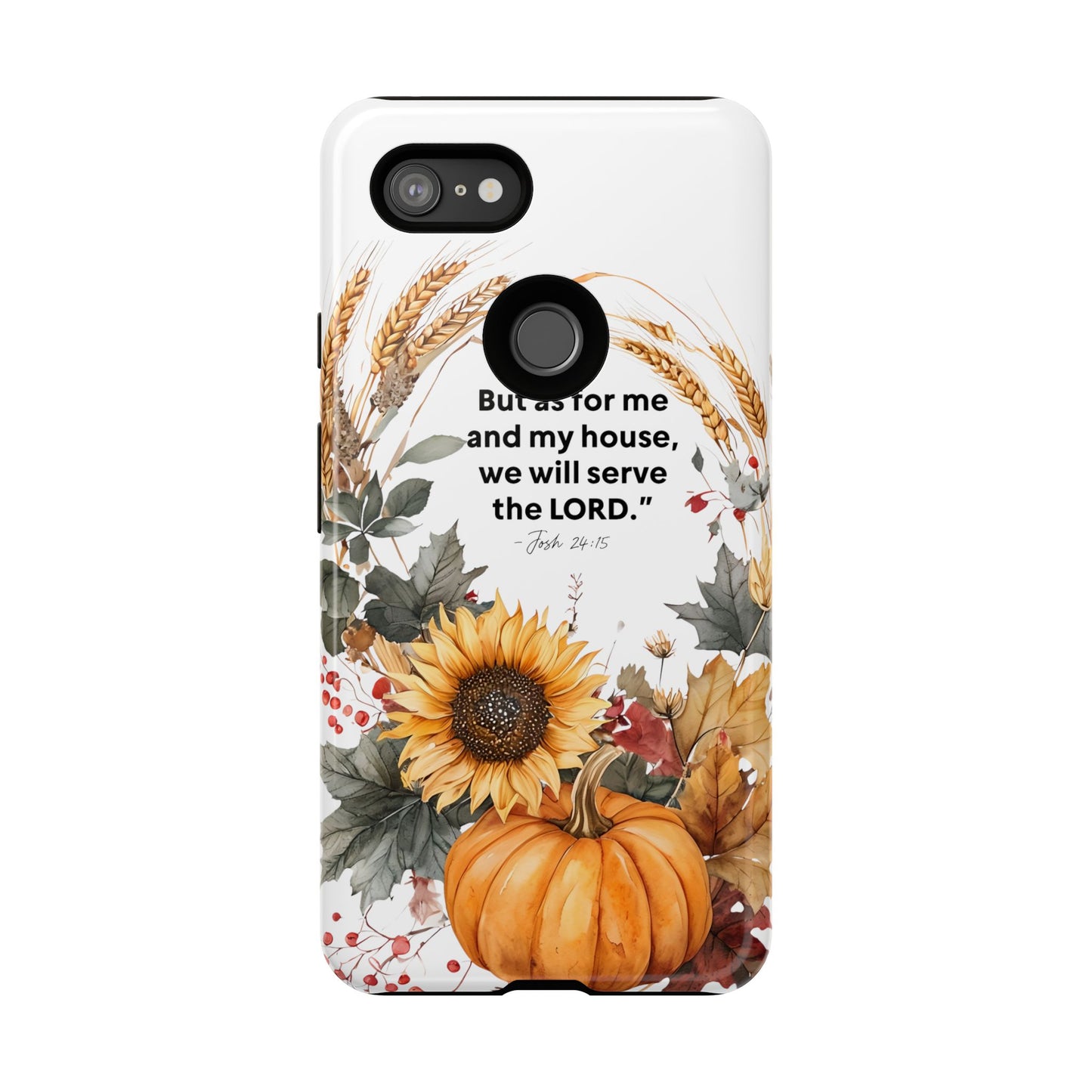 Fall-Themed Phone Case, Cozy Autumn Decor, Inspirational Quote, Pumpkin Design, Gift for Him or Her