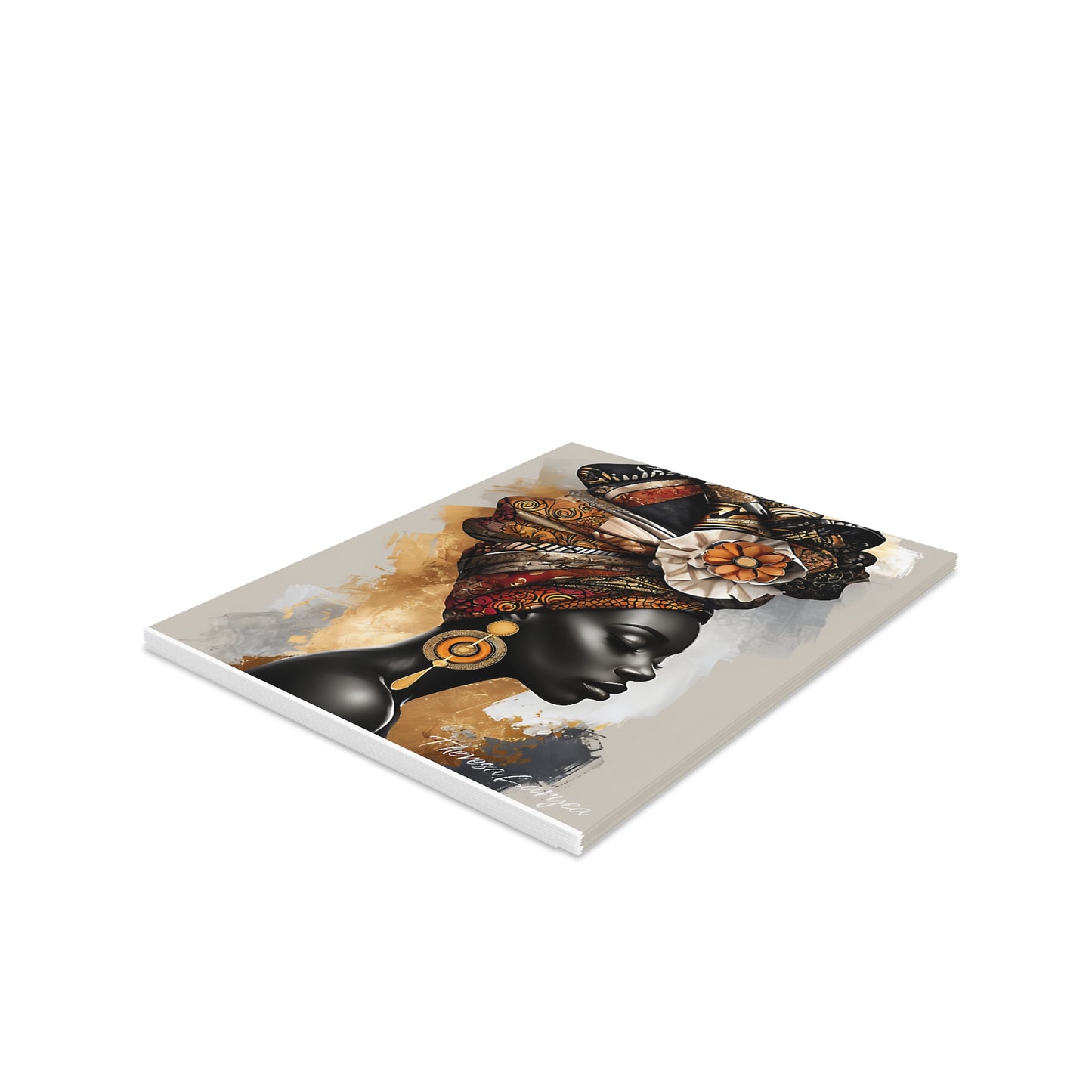 Elegant African Art Greeting Cards | 8, 16, and 24 pcs | Perfect for Birthdays, Celebrations, Invitations, Feminine Touch, Thank You Notes