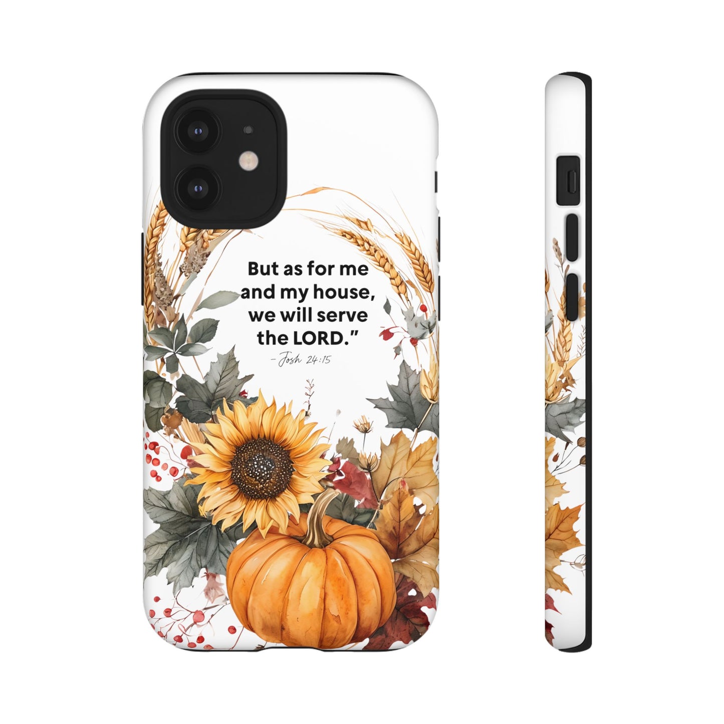 Fall-Themed Phone Case, Cozy Autumn Decor, Inspirational Quote, Pumpkin Design, Gift for Him or Her