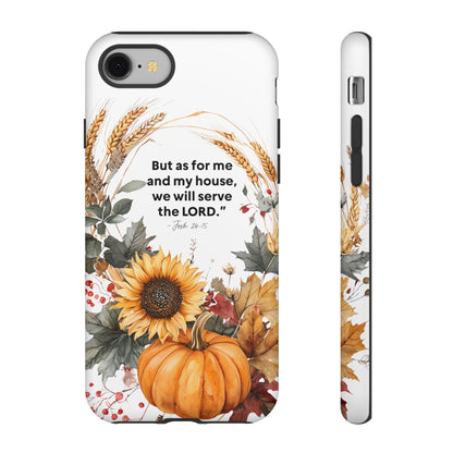 Fall-Themed Phone Case, Cozy Autumn Decor, Inspirational Quote, Pumpkin Design, Gift for Him or Her