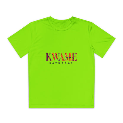 Youth Competitor Tee with KWAME SATURDAY Design - Perfect for Sports Events, Birthdays, Weekend Outfits, Gift for Youth, Casual Wear