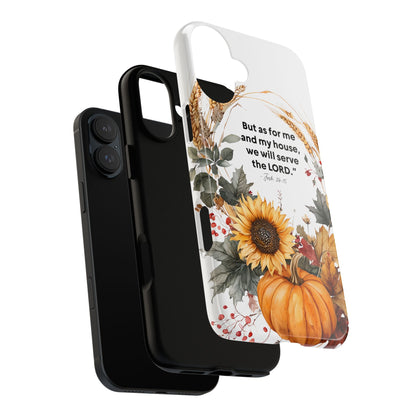Fall-Themed Phone Case, Cozy Autumn Decor, Inspirational Quote, Pumpkin Design, Gift for Him or Her