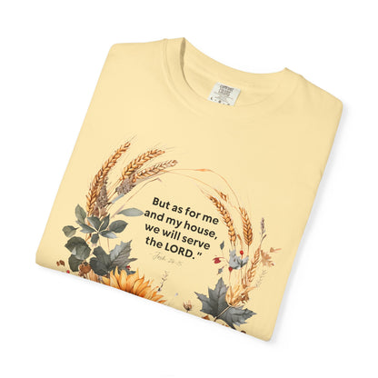 Fall-Inspired Unisex T-Shirt - 'But as for me and my house we will serve the LORD' - Autumn Apparel, Seasonal Gift, Christian Tshirt, [...]