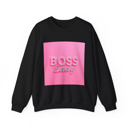 Boss Lady Crewneck Sweatshirt | Stylish Gift for Bosses, Empowering Apparel, Women's Fashion, Cozy Outfit, Motivational Apparel