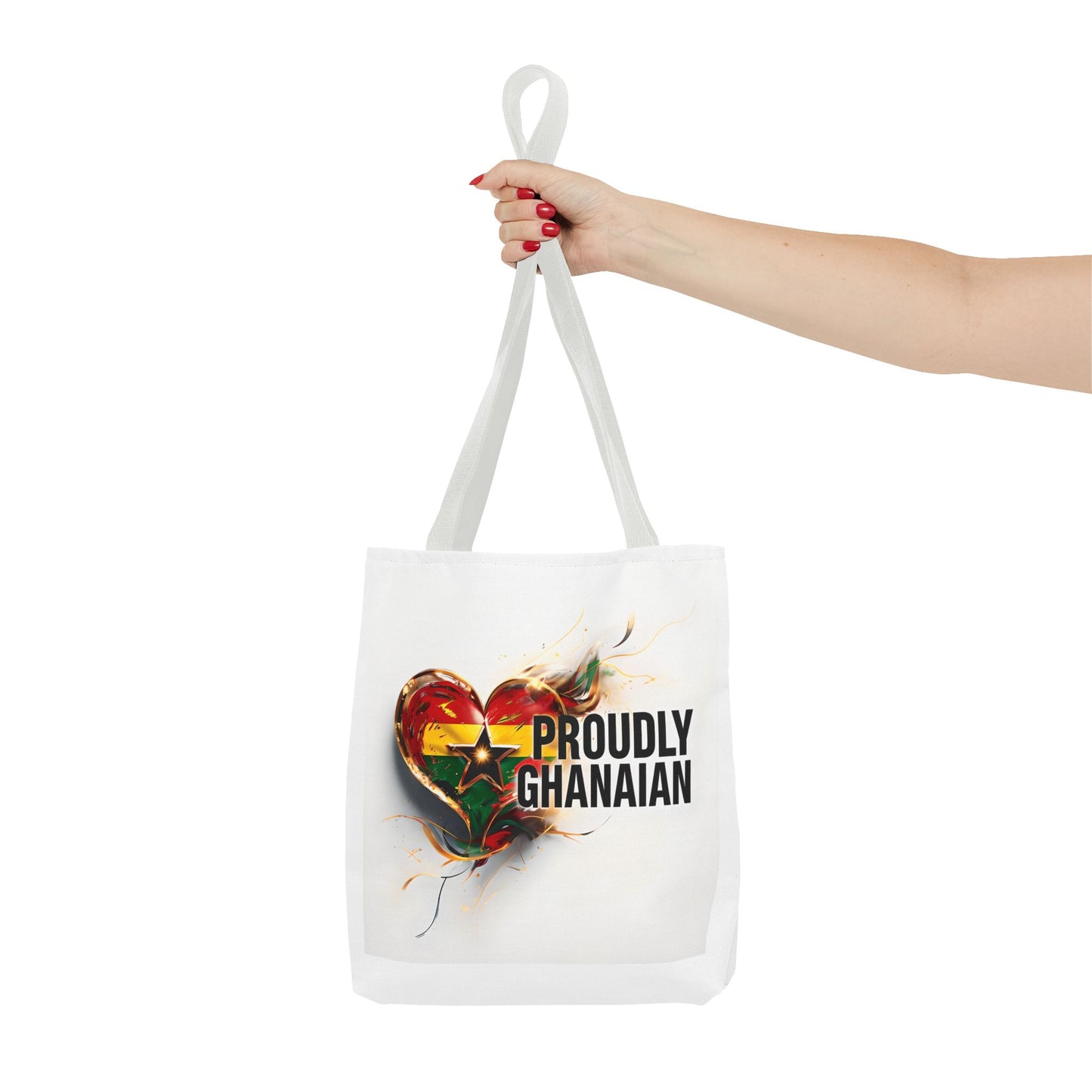 Proudly Ghanaian Tote Bag, African Pride Bag, Eco-Friendly Shopping Tote, Cultural Gift, Travel Essentials, Stylish Grocery Tote