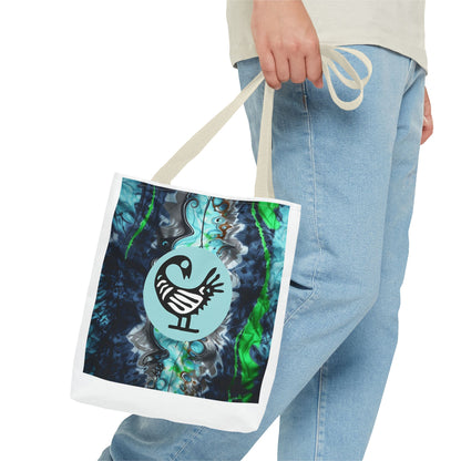 Artistic Tote Bag with Unique Print, Eco-friendly Shopping Bag, Fashionable Beach Tote, Reusable Grocery Bag, Stylish Everyday Carryall