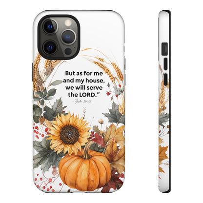 Fall-Themed Phone Case, Cozy Autumn Decor, Inspirational Quote, Pumpkin Design, Gift for Him or Her