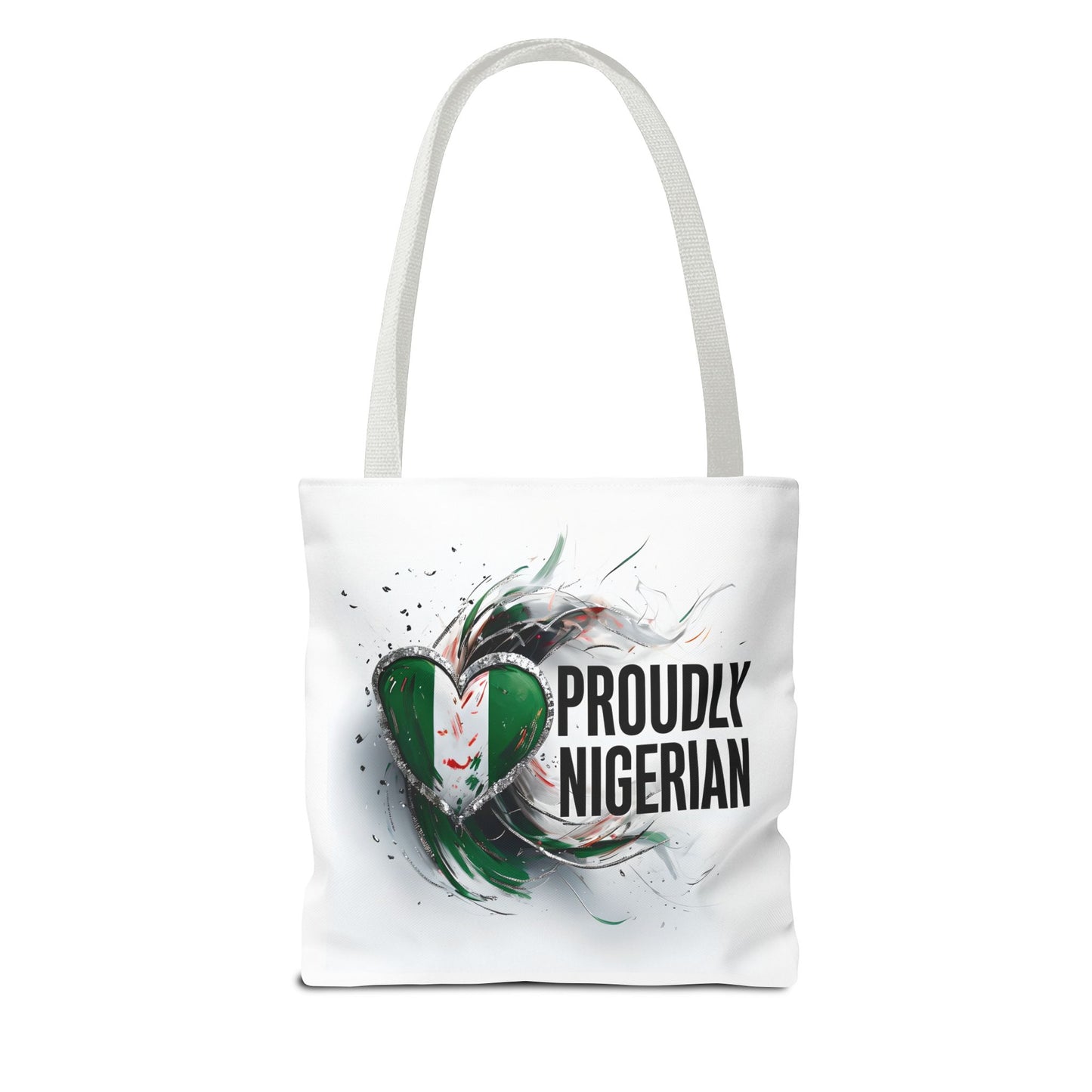 Proudly Nigerian Tote Bag | Eco-Friendly Shopping Bag, Cultural Pride Accessory, Gift for Nigerians, Travel Bag, Canvas Carryall