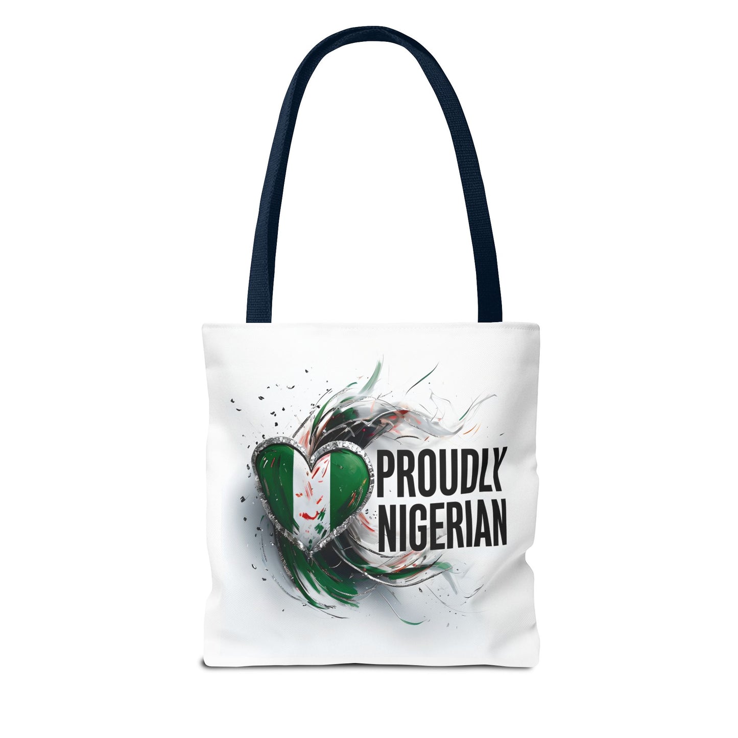 Proudly Nigerian Tote Bag | Eco-Friendly Shopping Bag, Cultural Pride Accessory, Gift for Nigerians, Travel Bag, Canvas Carryall