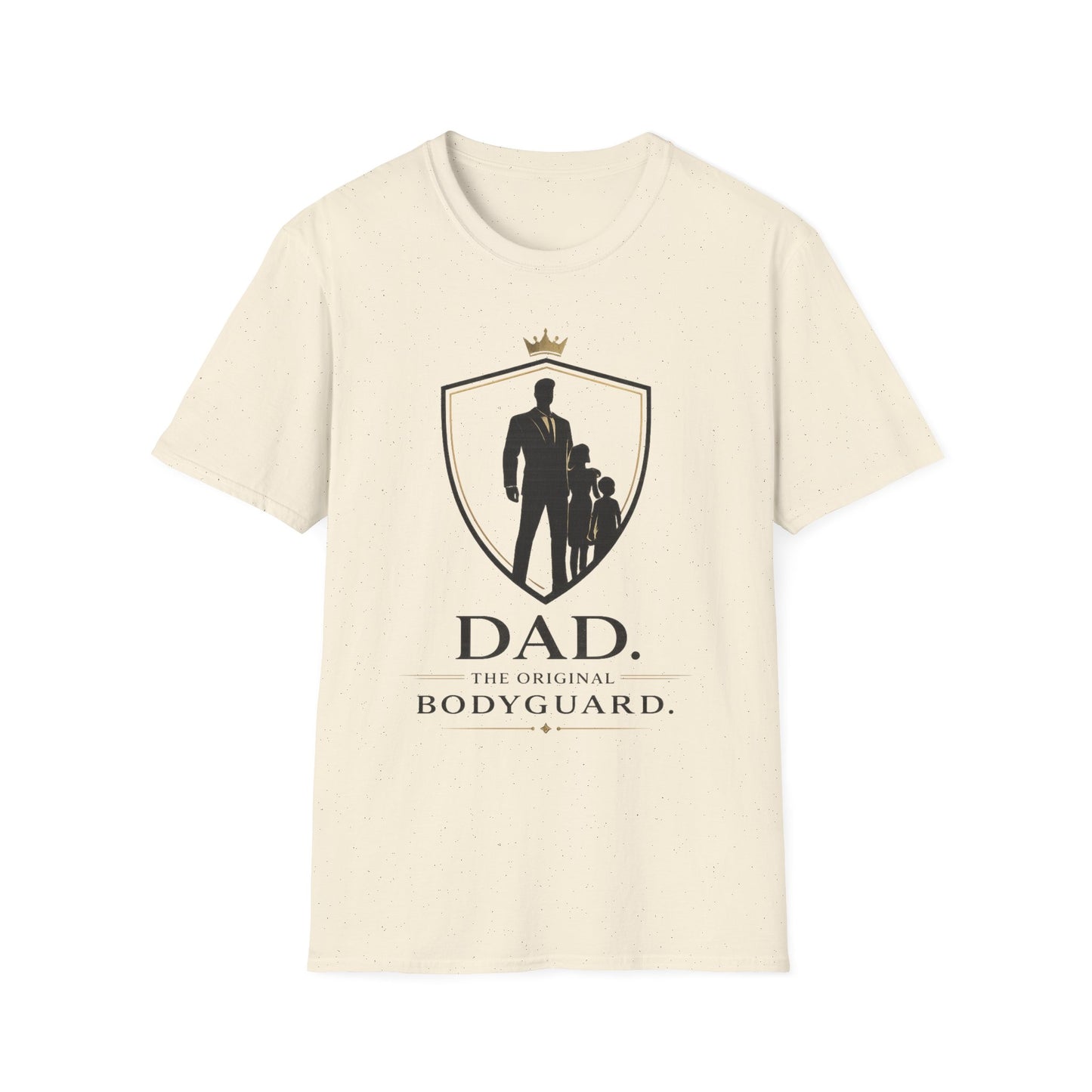 Dad The Original Bodyguard T-Shirt — Father & Kids Shield Design
