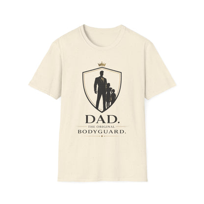 Dad The Original Bodyguard T-Shirt — Father & Kids Shield Design