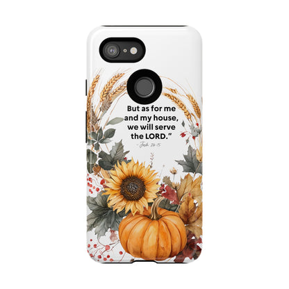 Fall-Themed Phone Case, Cozy Autumn Decor, Inspirational Quote, Pumpkin Design, Gift for Him or Her