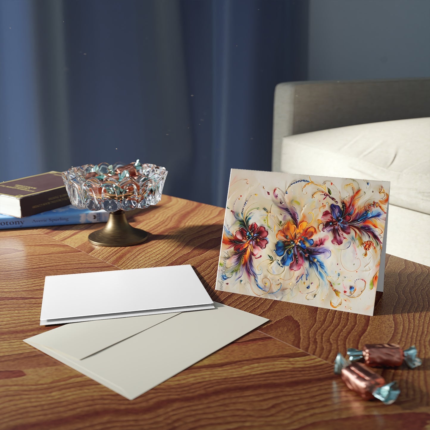 Floral Greeting Cards Set | Vibrant Cards for Any Occasion, Birthday, Thank You, Invitation, Wedding, All-Occasion Cards