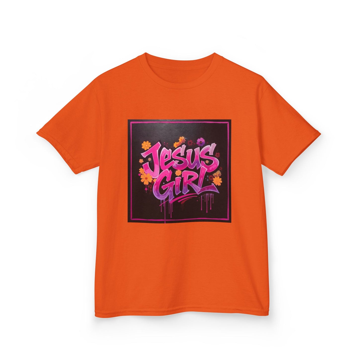 Vibrant Kids Tee - Jesus Girl Shirt, Youth Graphic Tee, Casual Kids Fashion, Faith-Based Gift, Summer Wear