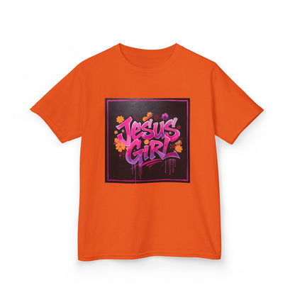 Vibrant Kids Tee - Jesus Girl Shirt, Youth Graphic Tee, Casual Kids Fashion, Faith-Based Gift, Summer Wear