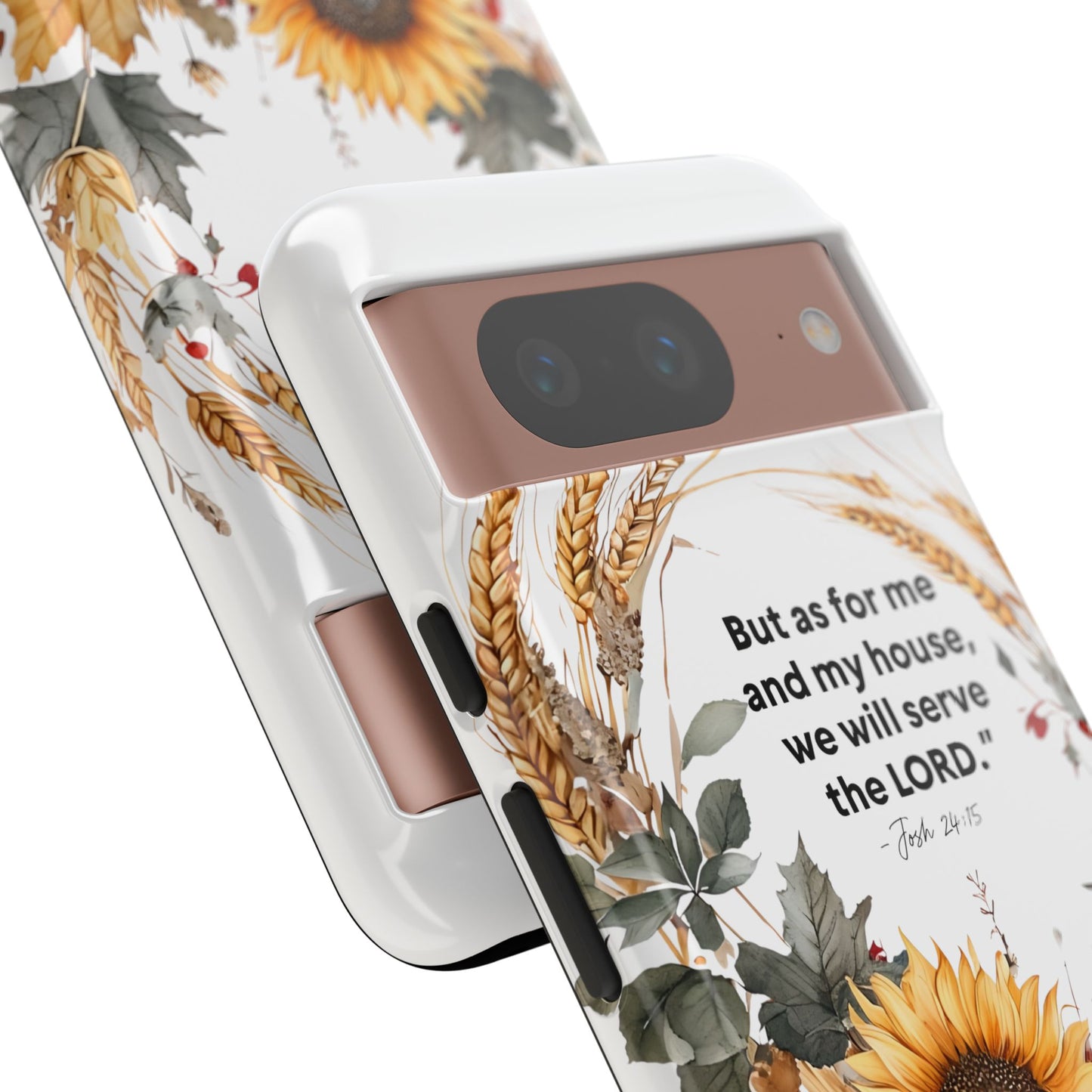 Fall-Themed Phone Case, Cozy Autumn Decor, Inspirational Quote, Pumpkin Design, Gift for Him or Her