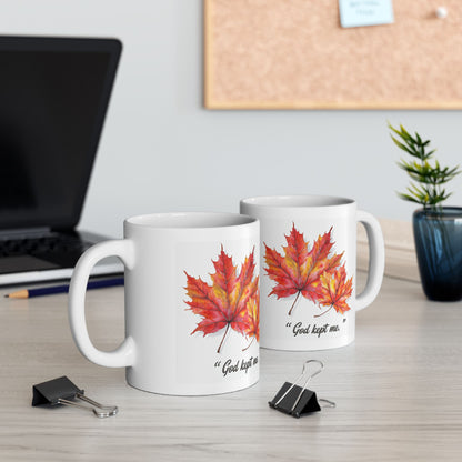 Autumn Leaf Ceramic Mug, Cozy Coffee Cup, Fall Decor, Gift for Nature Lovers, Seasonal Mug, Thanksgiving Gift