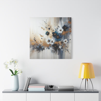 Elegant Floral Canvas Art, Wall Decor, Flower Painting, Home Wall Art, Modern Art
