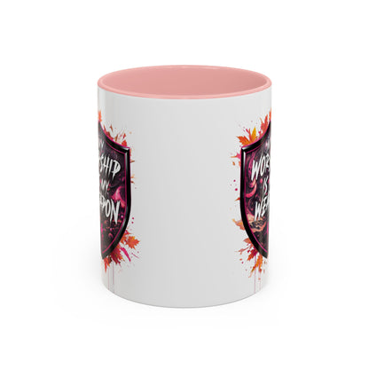 Bold Worship Coffee Mug - My Worship is My Weapon, Inspirational Gift for Coffee Lovers, Motivational Mug, Perfect for Events and [...]