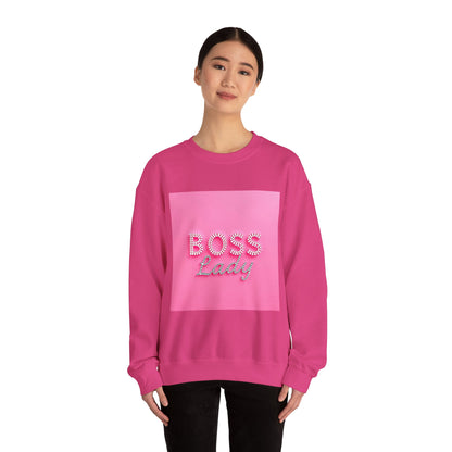 Boss Lady Crewneck Sweatshirt | Stylish Gift for Bosses, Empowering Apparel, Women's Fashion, Cozy Outfit, Motivational Apparel