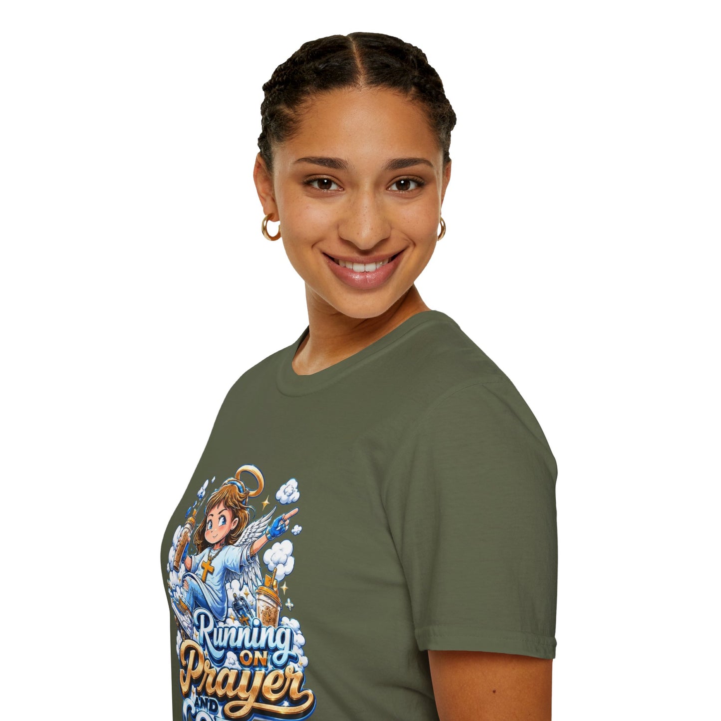 Running on Prayer and Coffee T-Shirt