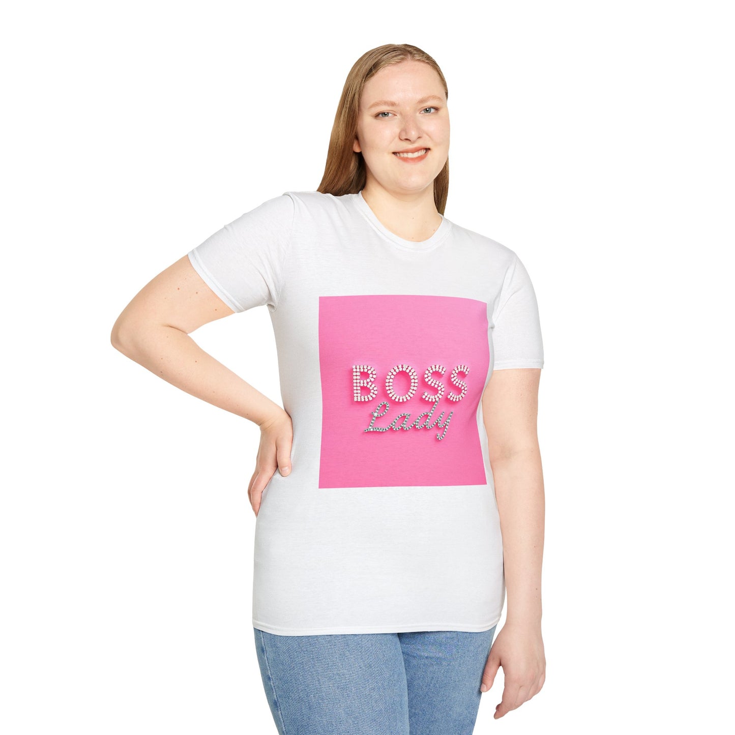 Boss Lady Unisex Softstyle T-Shirt | Empowerment Tee, Gift for Her, Motivational Apparel, Birthday, Women's Day, Casual Wear