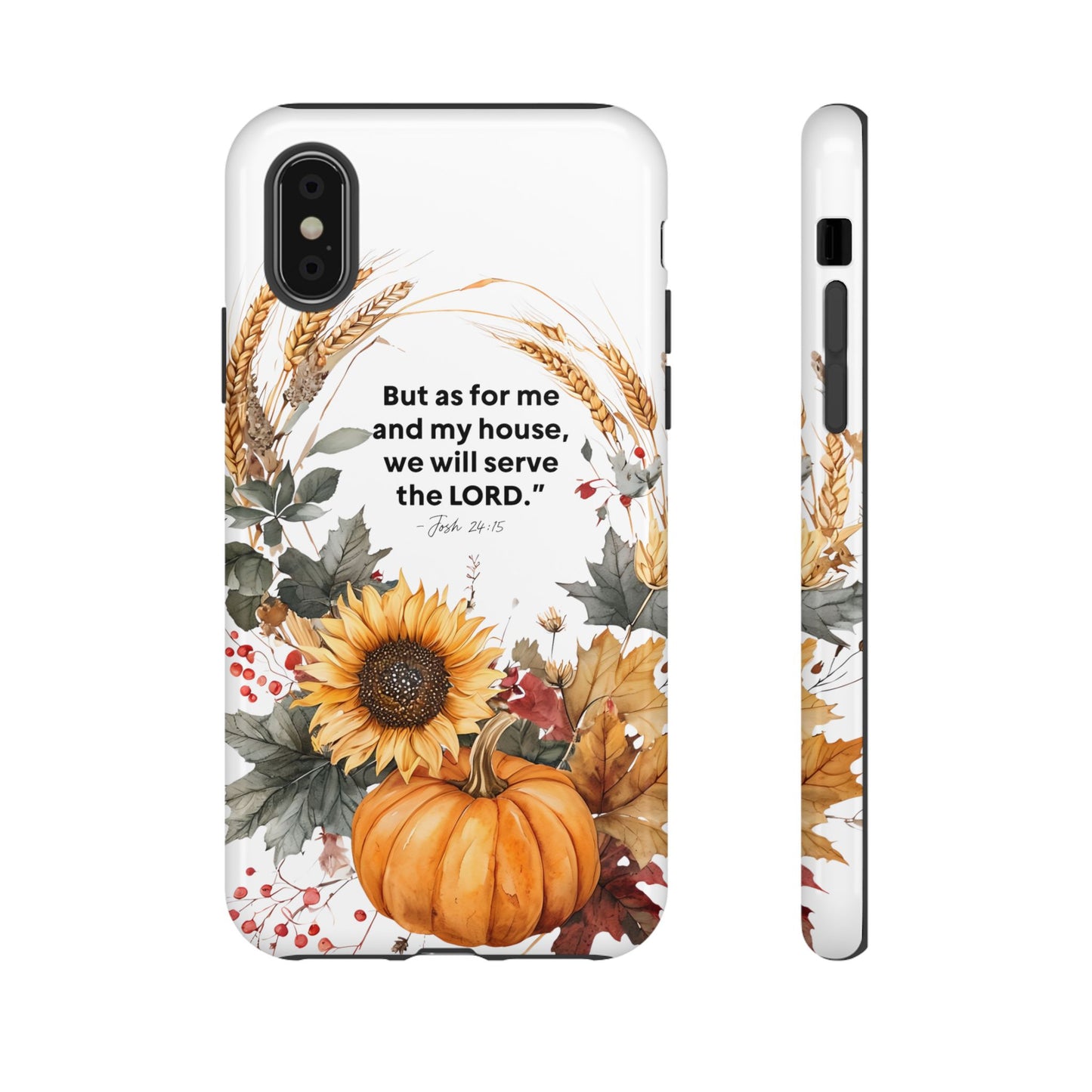 Fall-Themed Phone Case, Cozy Autumn Decor, Inspirational Quote, Pumpkin Design, Gift for Him or Her