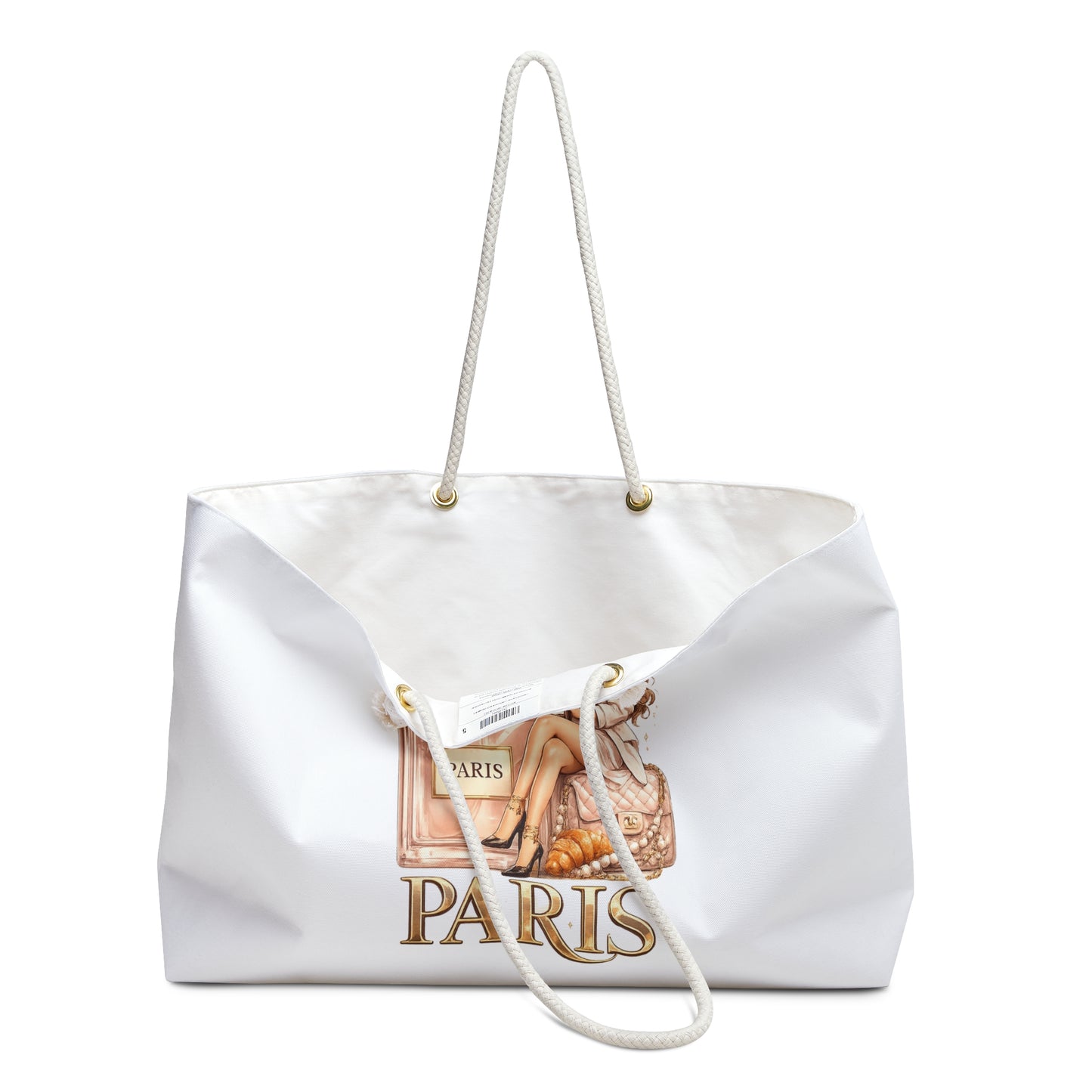 Paris Weekender Bag — "Emotionally In Paris" Travel Tote for Women
