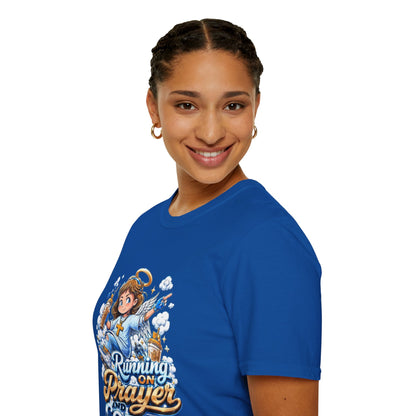 Running on Prayer and Coffee T-Shirt