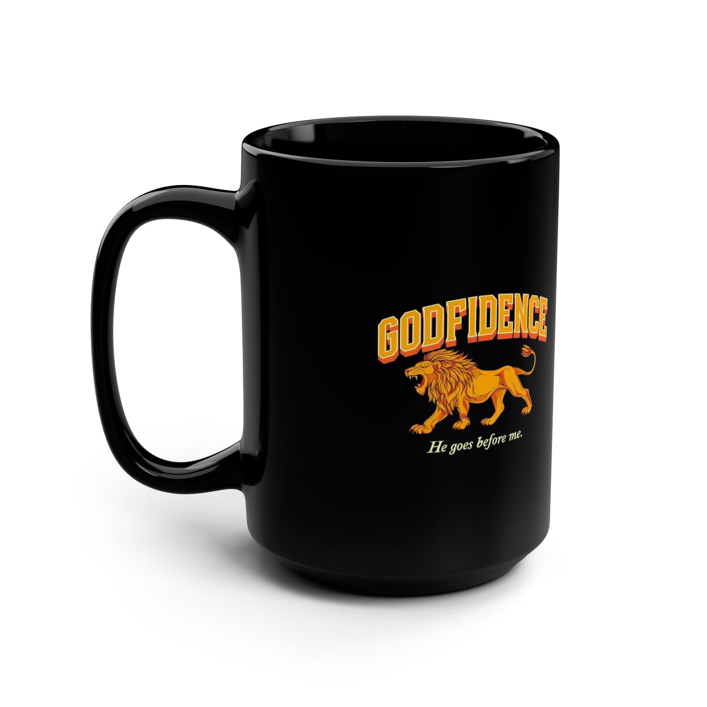Bold Confidence Mug, 15oz Black Coffee Cup, Inspirational Gift, Motivational Drinkware, Perfect for Tea Lovers, Encouragement Present