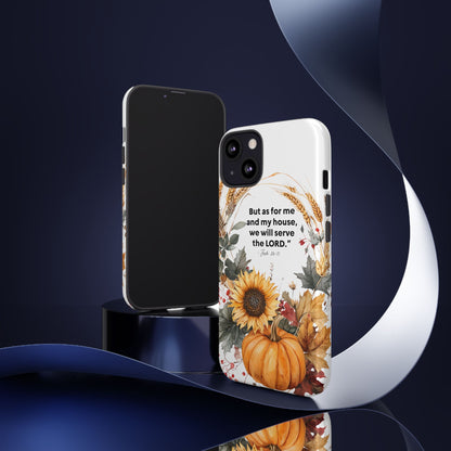 Fall-Themed Phone Case, Cozy Autumn Decor, Inspirational Quote, Pumpkin Design, Gift for Him or Her