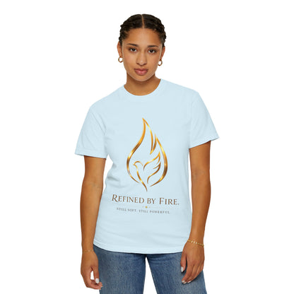 Refined By Fire Graphic T-Shirt — Inspirational Flame Dove Tee