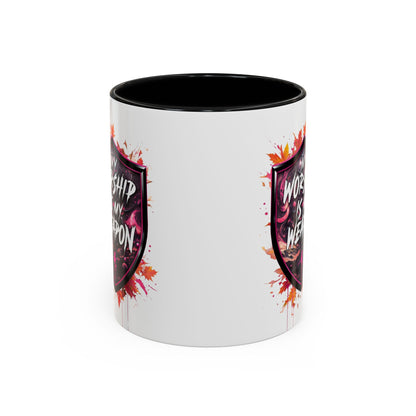 Bold Worship Coffee Mug - My Worship is My Weapon, Inspirational Gift for Coffee Lovers, Motivational Mug, Perfect for Events and [...]