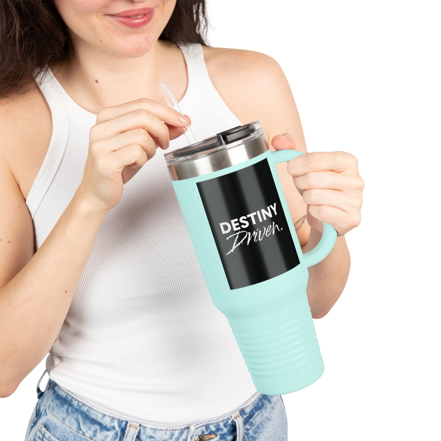 Copy of Pray More Worry Less Insulated Travel Mug, 40oz - Motivational Coffee Cup for On-the-Go, Perfect Gift for Teachers, Friends, and Self-Care