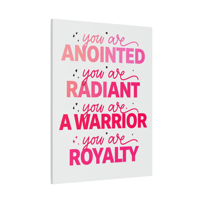 Inspirational Wall Art Print, Motivational Home Decor, Christian Canvases, Gift for Her, Uplifting Affirmations