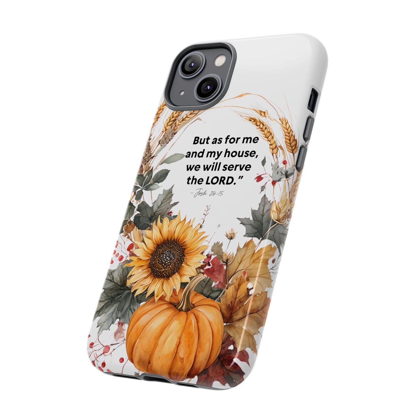 Fall-Themed Phone Case, Cozy Autumn Decor, Inspirational Quote, Pumpkin Design, Gift for Him or Her