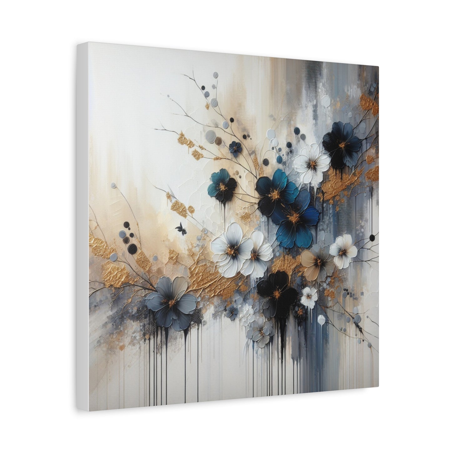 Elegant Floral Canvas Art, Wall Decor, Flower Painting, Home Wall Art, Modern Art