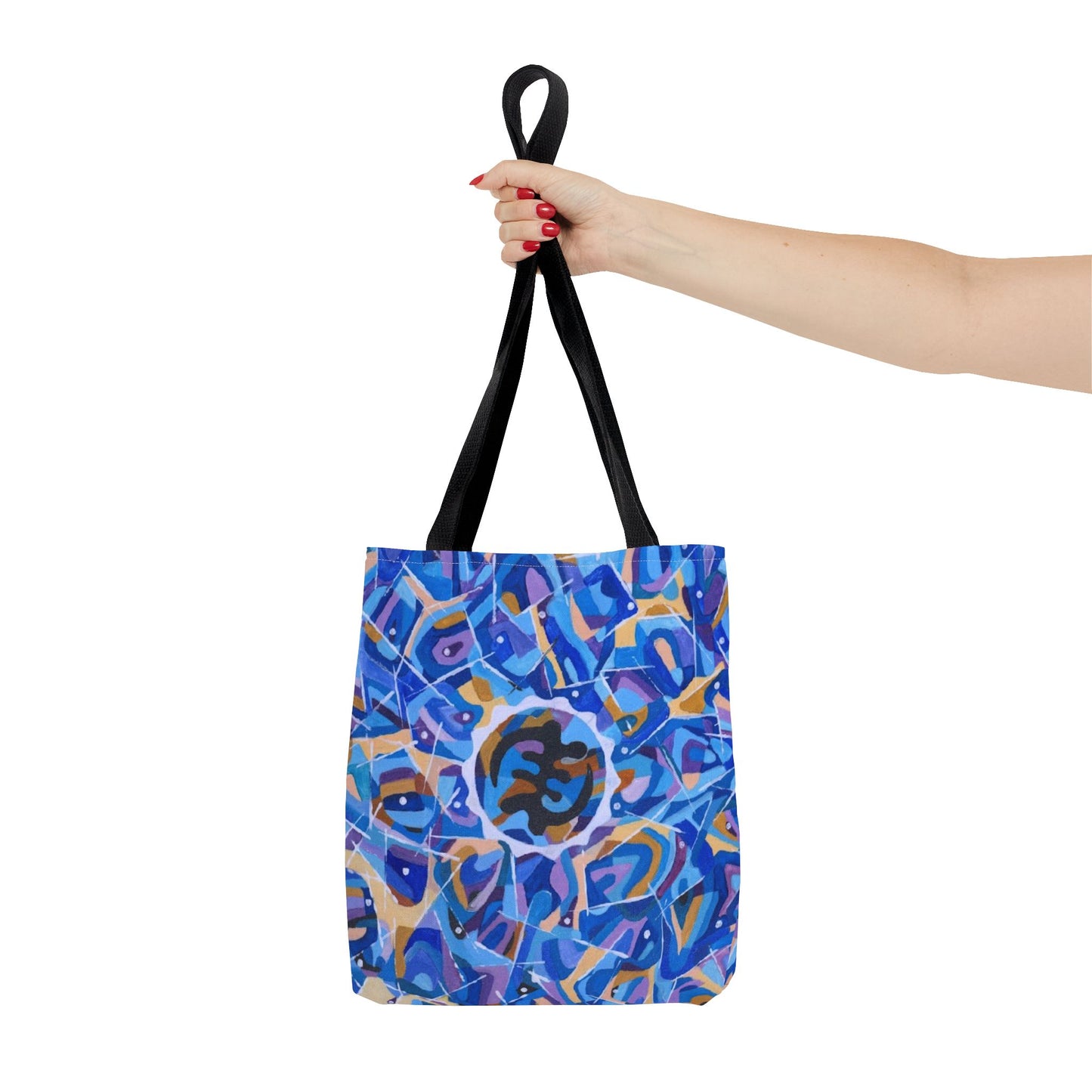 Artistic AOP Tote Bag, Colorful Everyday Tote, Trendy Shopping Bag, Unique Gift for Her, Boho Style Bag