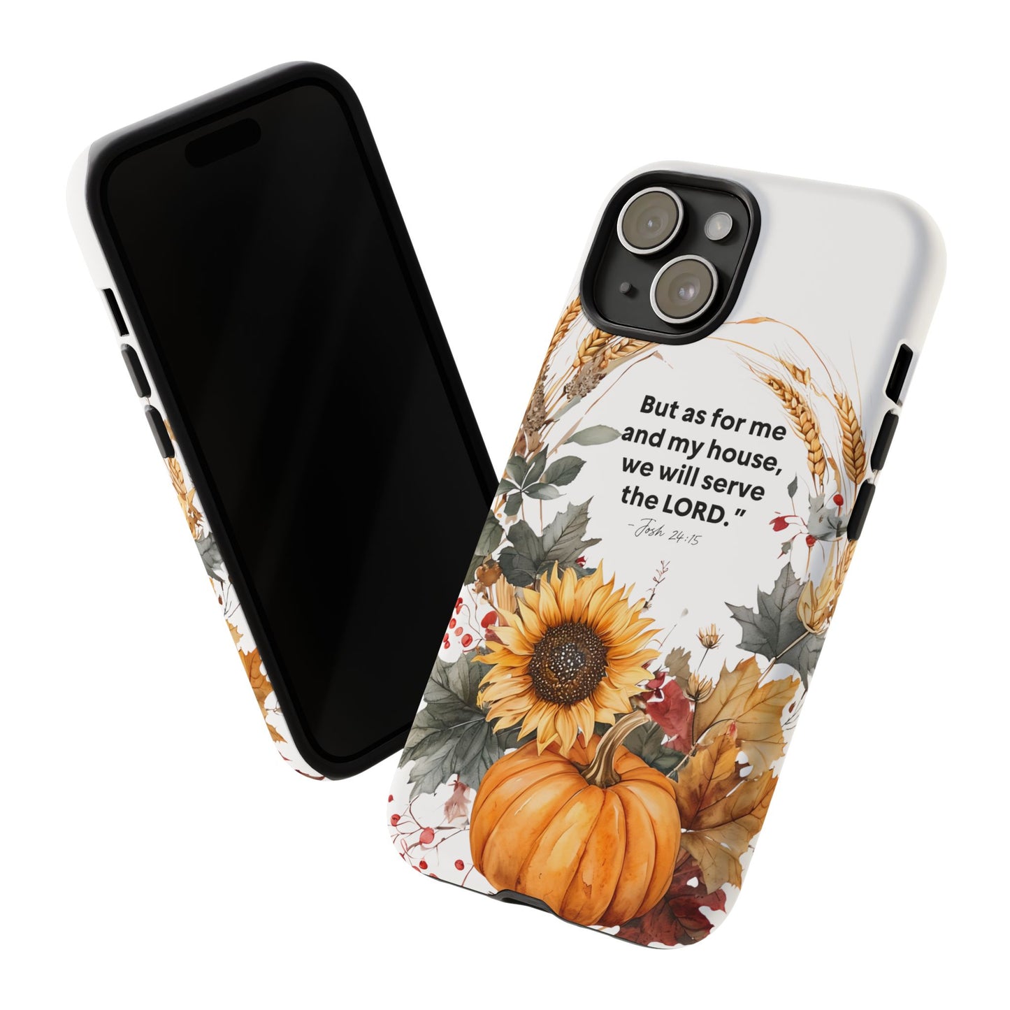 Fall-Themed Phone Case, Cozy Autumn Decor, Inspirational Quote, Pumpkin Design, Gift for Him or Her