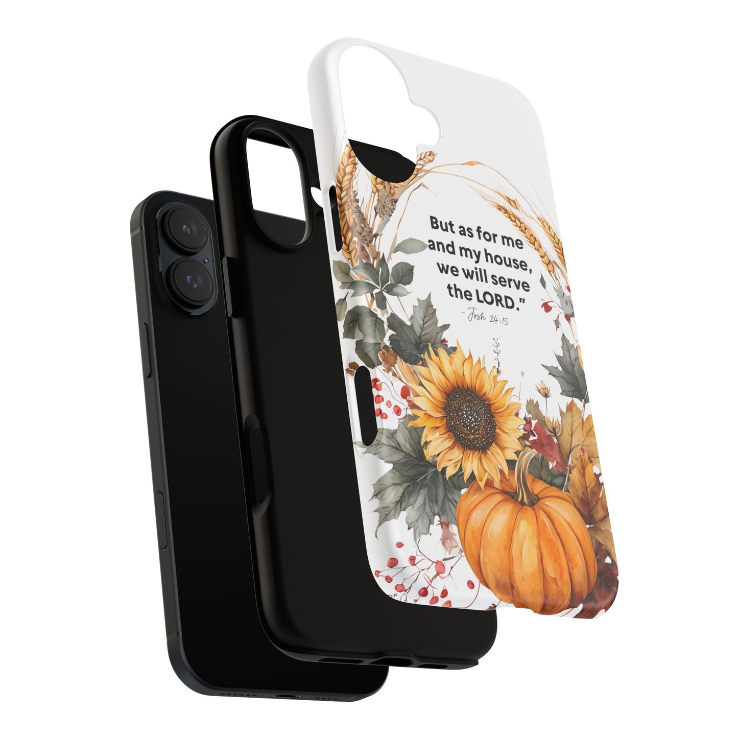 Fall-Themed Phone Case, Cozy Autumn Decor, Inspirational Quote, Pumpkin Design, Gift for Him or Her