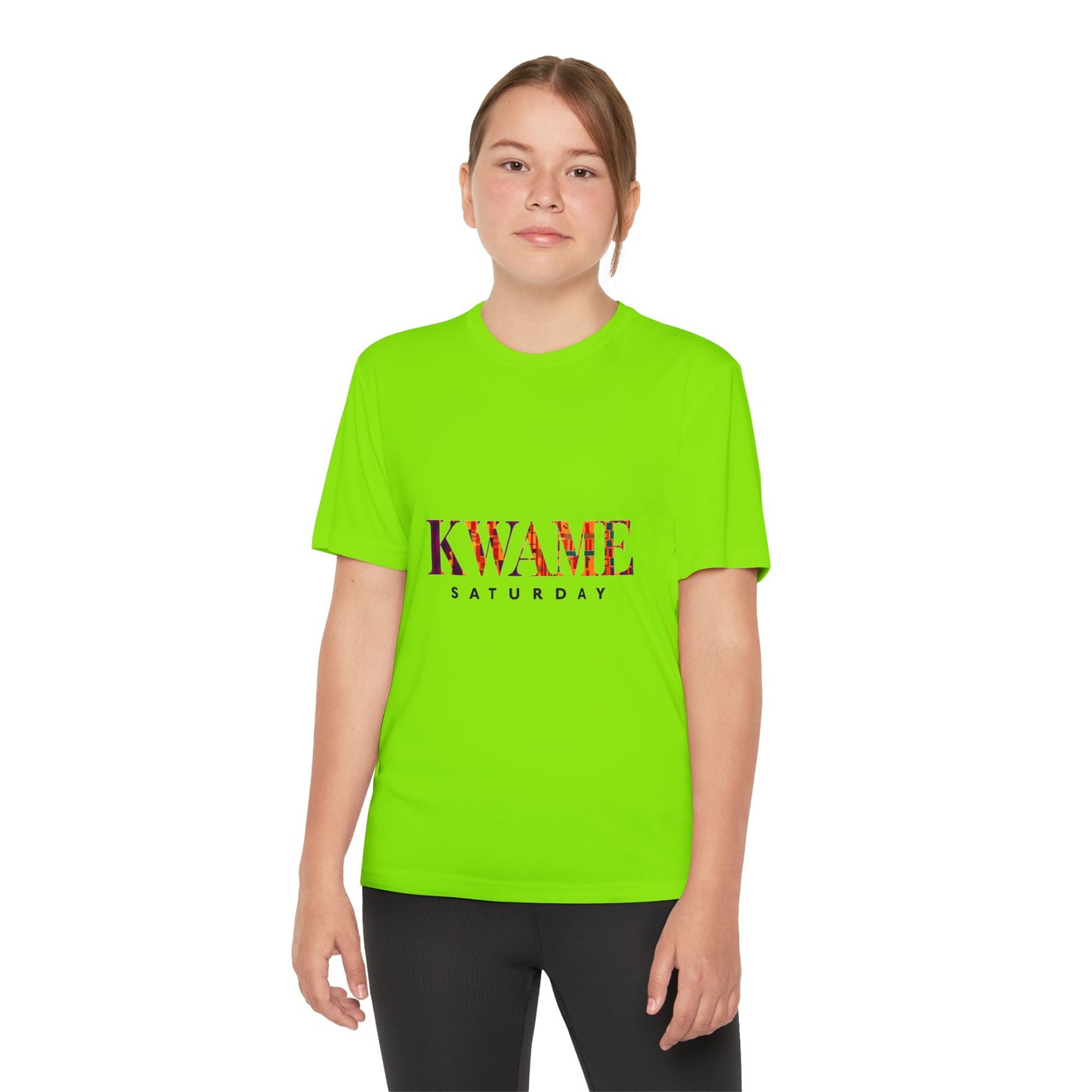 Youth Competitor Tee with KWAME SATURDAY Design - Perfect for Sports Events, Birthdays, Weekend Outfits, Gift for Youth, Casual Wear
