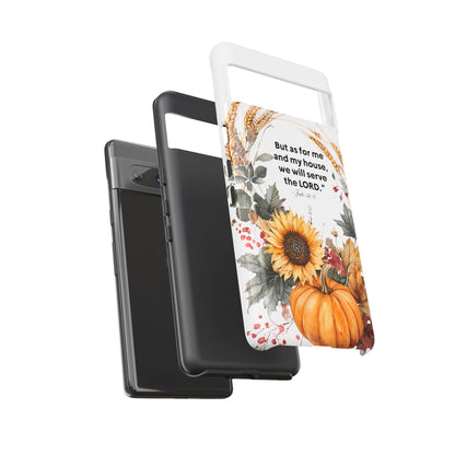 Fall-Themed Phone Case, Cozy Autumn Decor, Inspirational Quote, Pumpkin Design, Gift for Him or Her