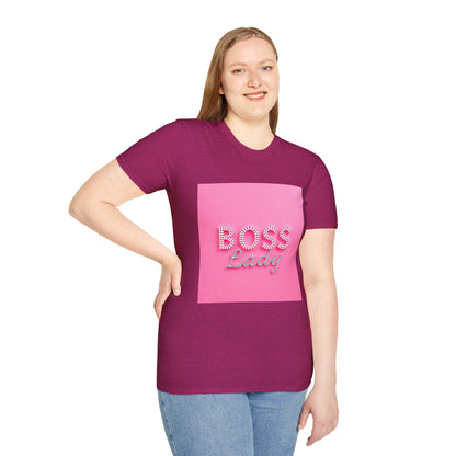 Boss Lady Unisex Softstyle T-Shirt | Empowerment Tee, Gift for Her, Motivational Apparel, Birthday, Women's Day, Casual Wear