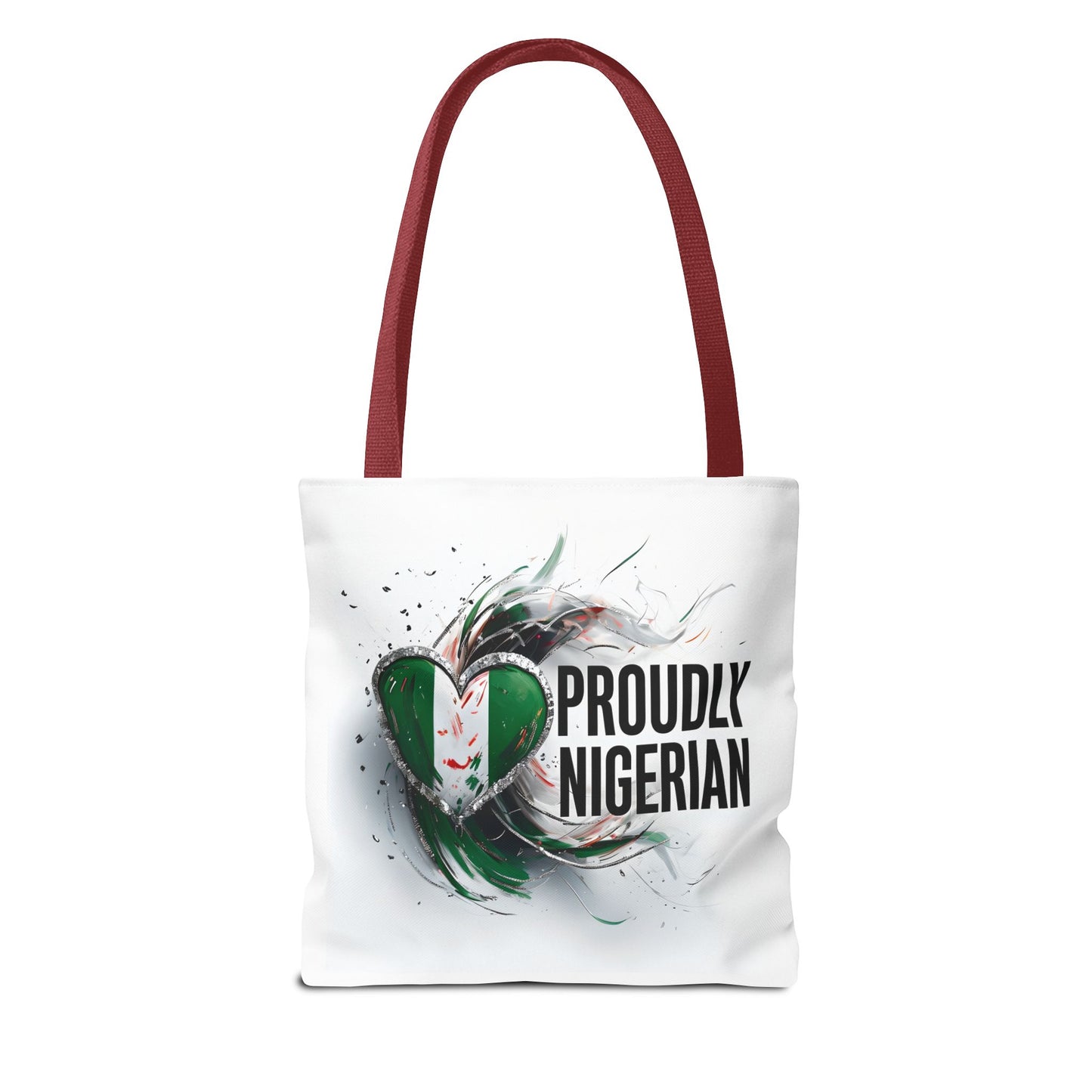 Proudly Nigerian Tote Bag | Eco-Friendly Shopping Bag, Cultural Pride Accessory, Gift for Nigerians, Travel Bag, Canvas Carryall