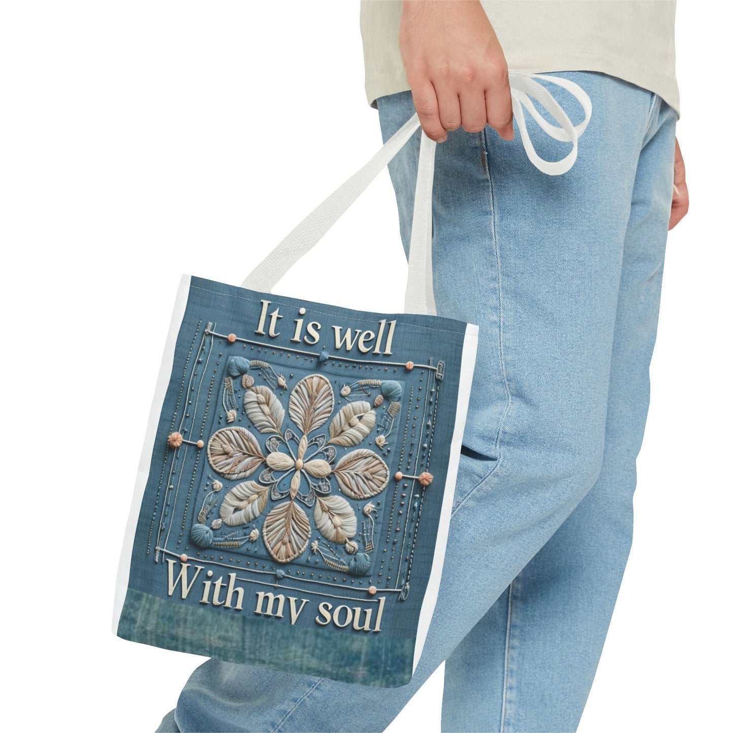 Inspirational Tote Bag, Faith-Based Bag, Motivational Shopping Bag, Personalized Gift, Spiritual Accessory