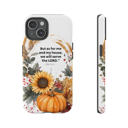Fall-Themed Phone Case, Cozy Autumn Decor, Inspirational Quote, Pumpkin Design, Gift for Him or Her