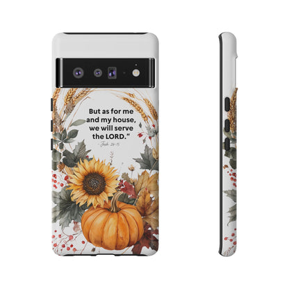 Fall-Themed Phone Case, Cozy Autumn Decor, Inspirational Quote, Pumpkin Design, Gift for Him or Her