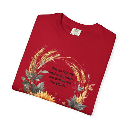 Fall-Inspired Unisex T-Shirt - 'But as for me and my house we will serve the LORD' - Autumn Apparel, Seasonal Gift, Christian Tshirt, [...]