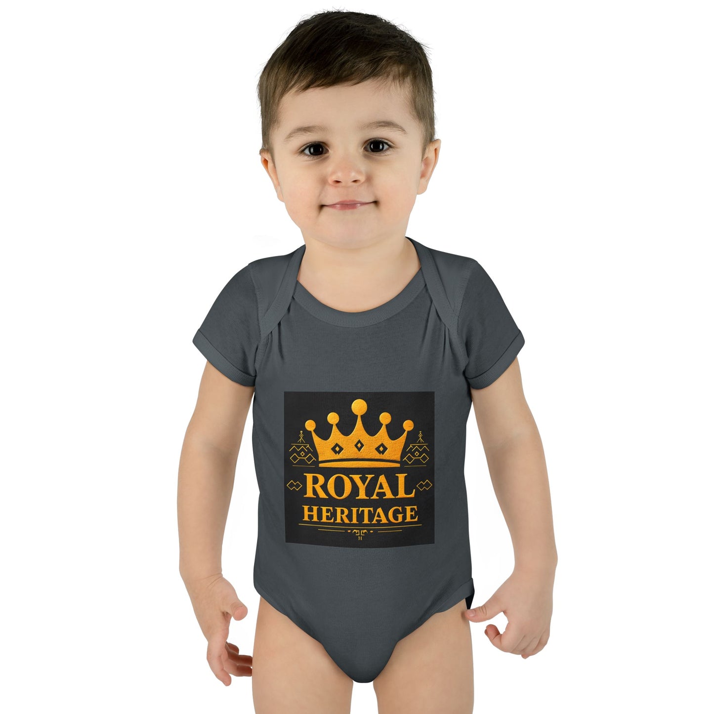 Royal Heritage Infant Bodysuit, Cute Baby Onesie, Newborn Gift, Baby Shower Outfit, Crown Theme Baby Apparel